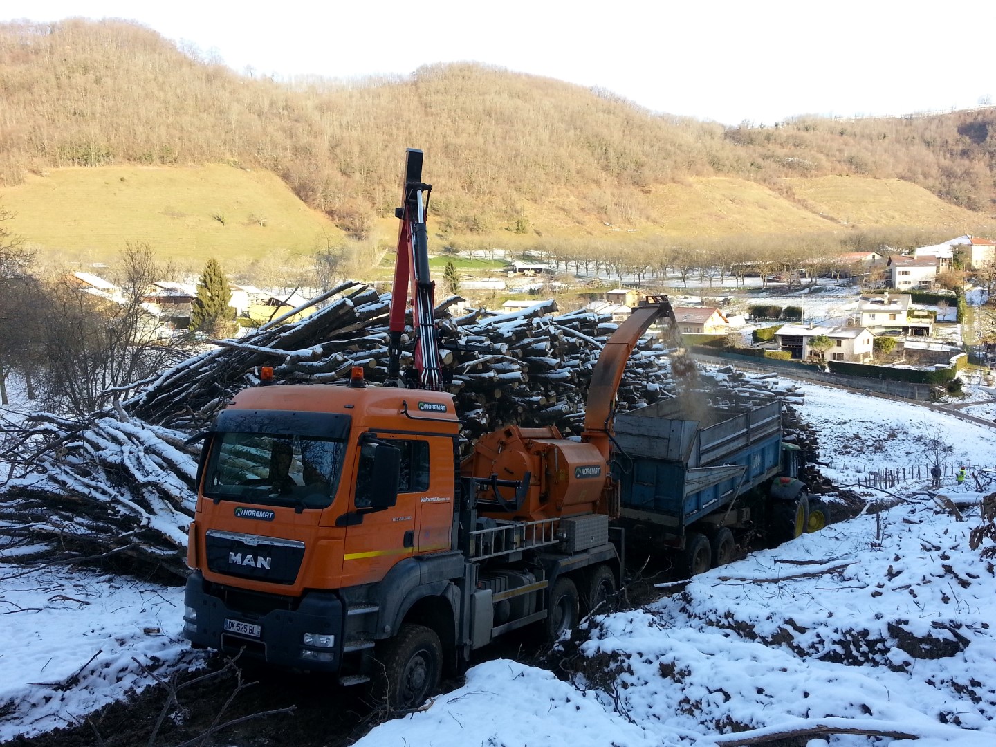 Déchiqueteuse sur camion Valormax Noremat Jenz 18